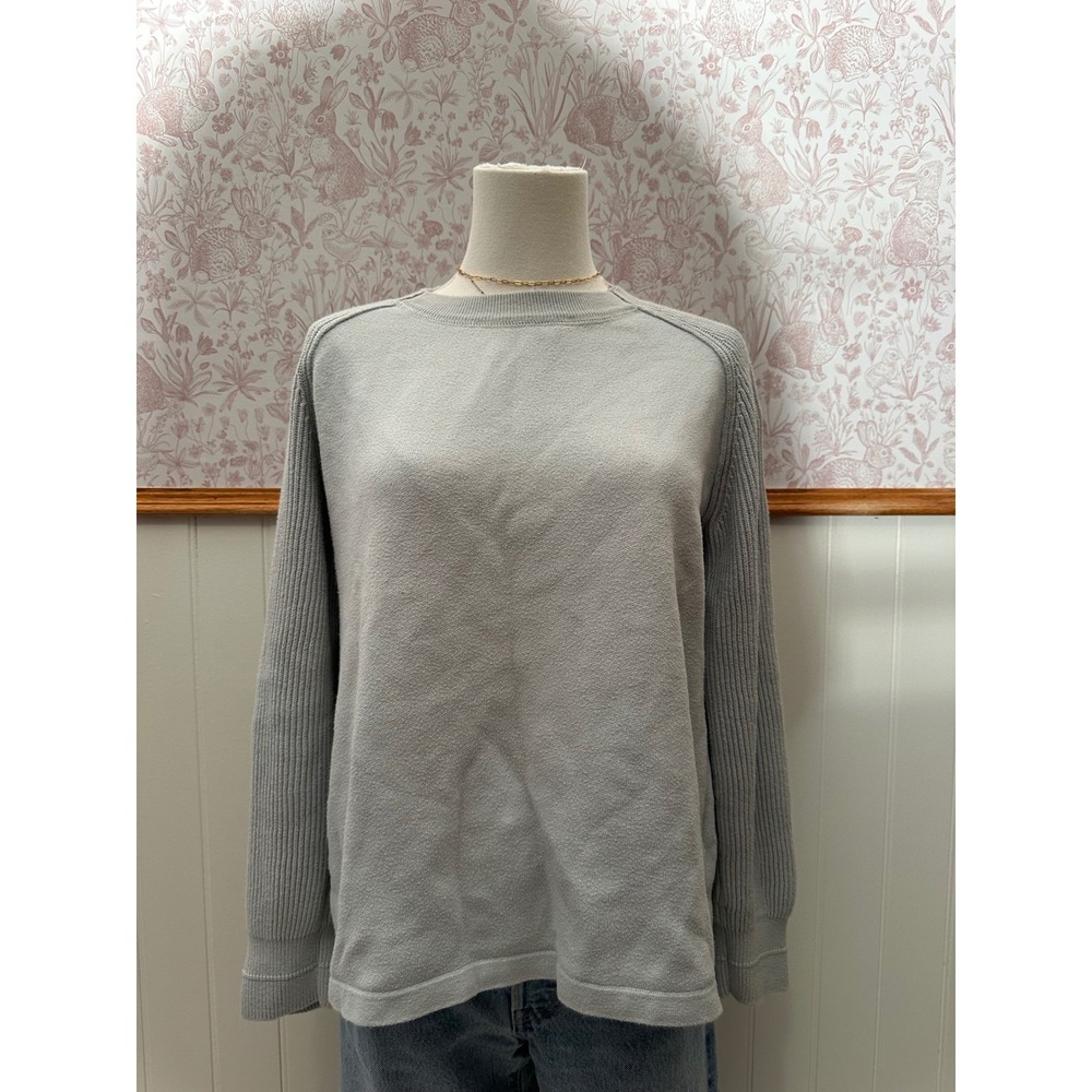 Vince Light Blue 100% Cotton Knit Sweater - Picture 2 of 9